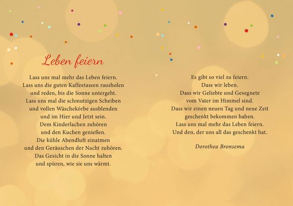 Produktbild: Segenspost zum Geburtstag