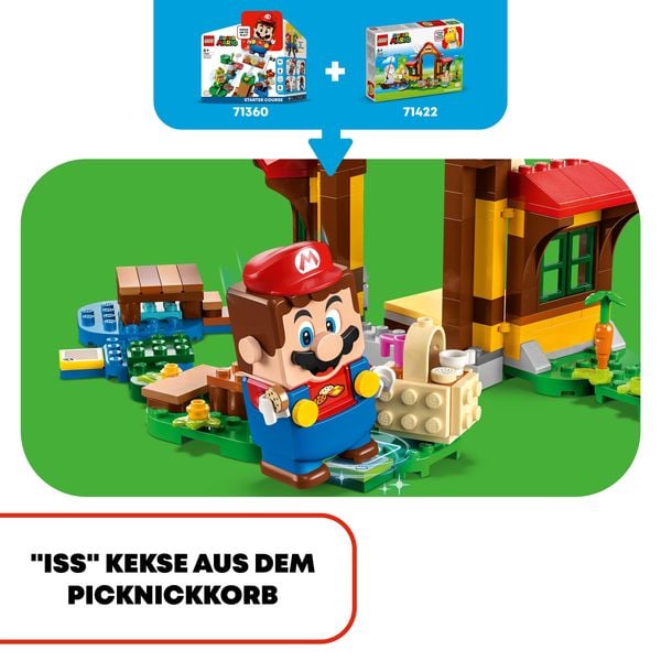 LEGO Super Mario 71422 Picknick bei Mario – Erweiterungsset mit Yoshi