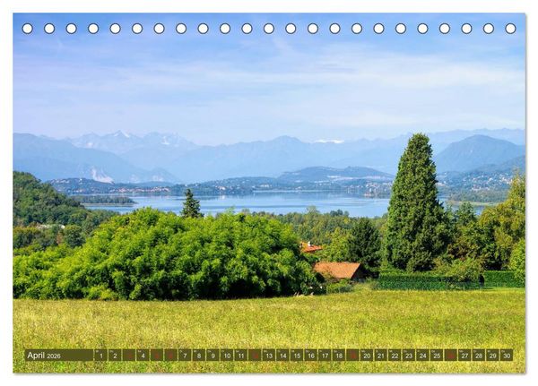 Produktbild: Lago di Varese - Eine der sch&ouml;nsten Seenlandschaften Italiens (Tischkalender 2026 DIN A5 quer), CALVENDO Monatskalender