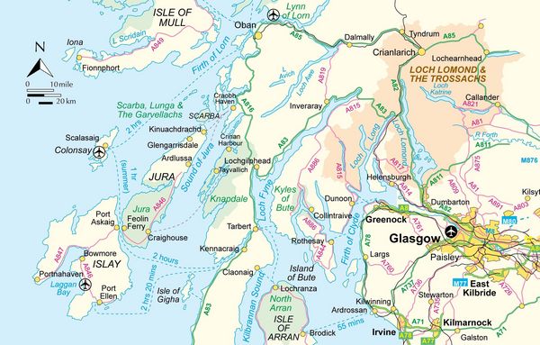 Produktbild: Walking on Jura, Islay and Colonsay