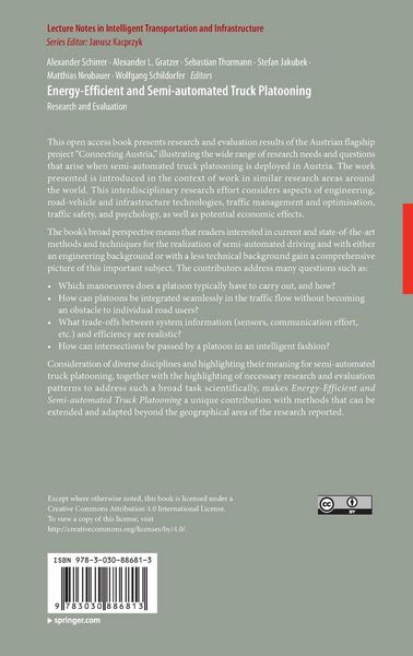 Produktbild: Energy-Efficient and Semi-automated Truck Platooning