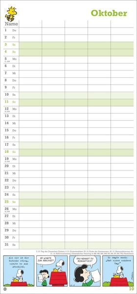 Produktbild: Peanuts Familienplaner 2026