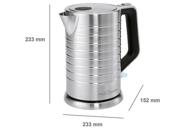 Produktbild: Profi Cook PC-WKS 1119 Wasserkocher Edelstahl Fassungsverm&ouml;gen: 1.7l