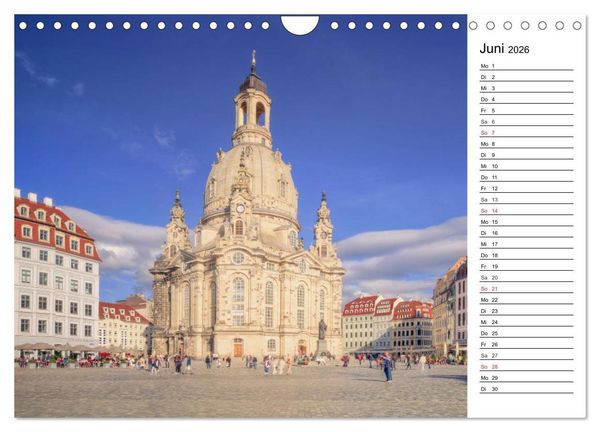 Produktbild: Barockstadt Dresden (Wandkalender 2026 DIN A4 quer), CALVENDO Monatskalender