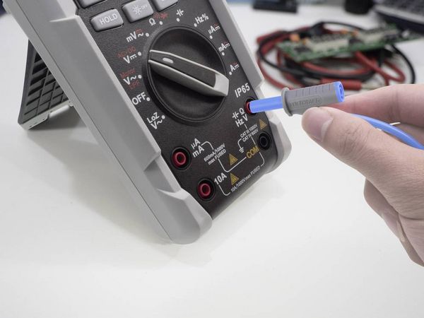 Produktbild: VOLTCRAFT MSB-501 Sicherheits-Messleitung Lamellenstecker 4 mm Lamellenstecker 4 mm 1.50 m Blau 1 St.
