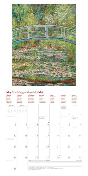 Produktbild: Claude Monet 2027