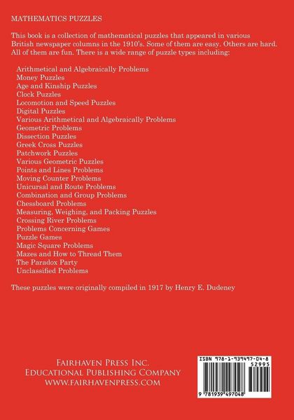 Produktbild: A Collection of Classic British Mathematical Puzzles