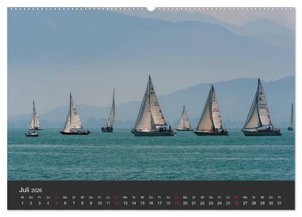 Produktbild: Segelboote auf dem Bodensee (hochwertiger Premium Wandkalender 2026 DIN A2 quer), Kunstdruck in Hochglanz