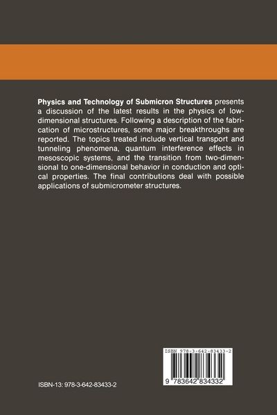 Produktbild: Physics and Technology of Submicron Structures