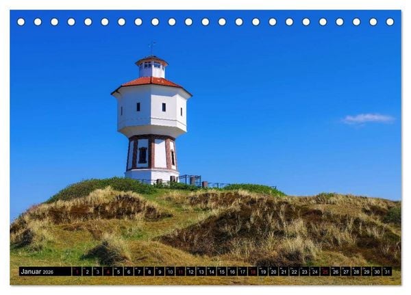 Produktbild: Langeoog - Sch&ouml;nste Insel Ostfrieslands (Tischkalender 2026 DIN A5 quer), CALVENDO Monatskalender
