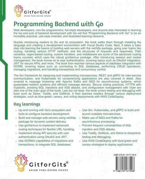 Produktbild: Programming Backend with Go