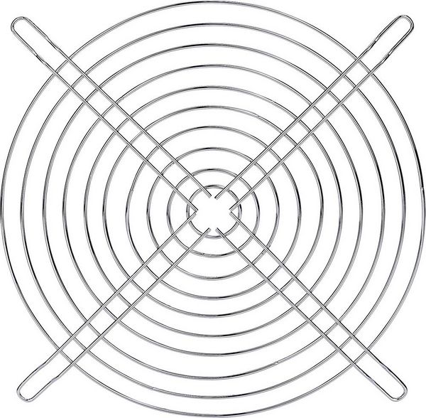 TRU COMPONENTS Lüftergitter 1 St. (B x H) 200mm x 200mm Stahl