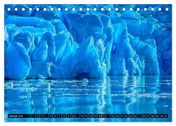 Produktbild: Patagonien und Feuerland (Tischkalender 2026 DIN A5 quer), CALVENDO Monatskalender
