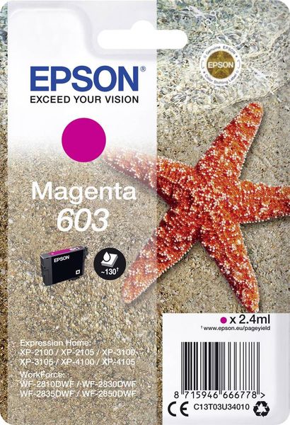 Epson Tinte T03U34, 603 Original Magenta C13T03U34010