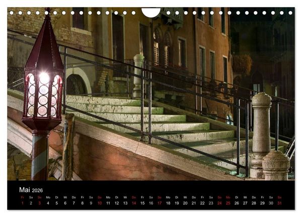 Produktbild: Venedig bei Nacht (Wandkalender 2026 DIN A4 quer), CALVENDO Monatskalender