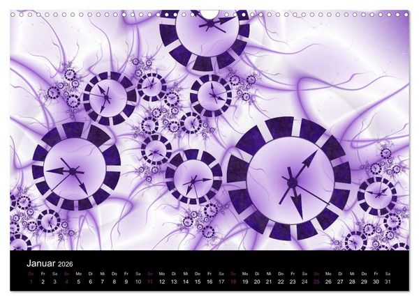 Produktbild: Die Farbe Lila (Wandkalender 2026 DIN A3 quer), CALVENDO Monatskalender