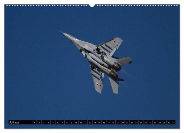 Produktbild: Augenblicke in der Luft: MiG-29 Fulcrum (Wandkalender 2026 DIN A2 quer), CALVENDO Monatskalender