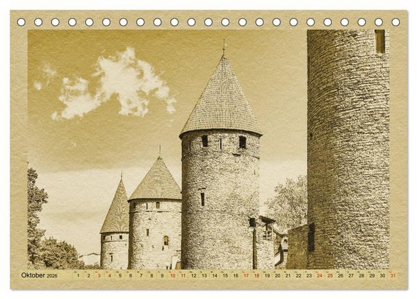 Produktbild: Das Baltikum - Ein Kalender im Zeitungsstil (Tischkalender 2026 DIN A5 quer), CALVENDO Monatskalender