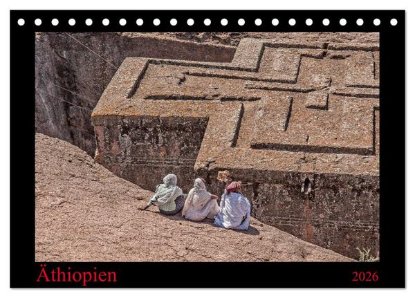 Äthiopien (Tischkalender 2026 DIN A5 quer), CALVENDO Monatskalender