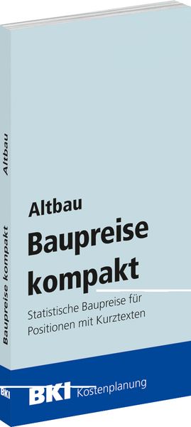 Produktbild: BKI Baupreise kompakt Altbau 2027