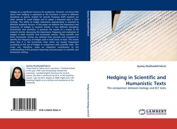 Produktbild: Hedging in Scientific and Humanistic Texts