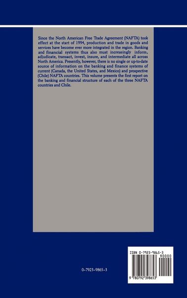 Produktbild: The Banking and Financial Structure in the Nafta Countries and Chile