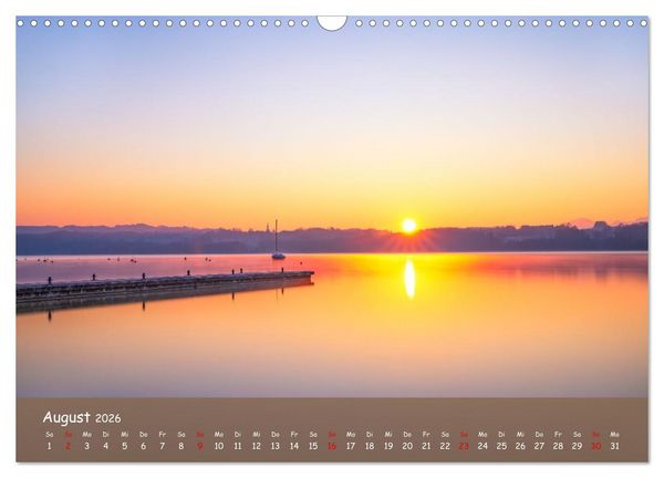 Produktbild: Stege - Seefotografie (Wandkalender 2026 DIN A3 quer), CALVENDO Monatskalender