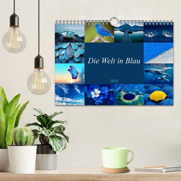 Produktbild: Die Welt in Blau (Wandkalender 2026 DIN A4 quer), CALVENDO Monatskalender