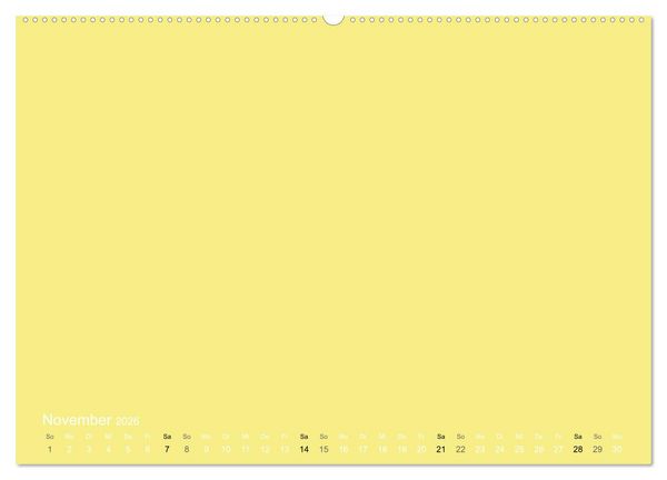 Produktbild: Bastelkalender - Gelb (Wandkalender 2026 DIN A2 quer), CALVENDO Monatskalender