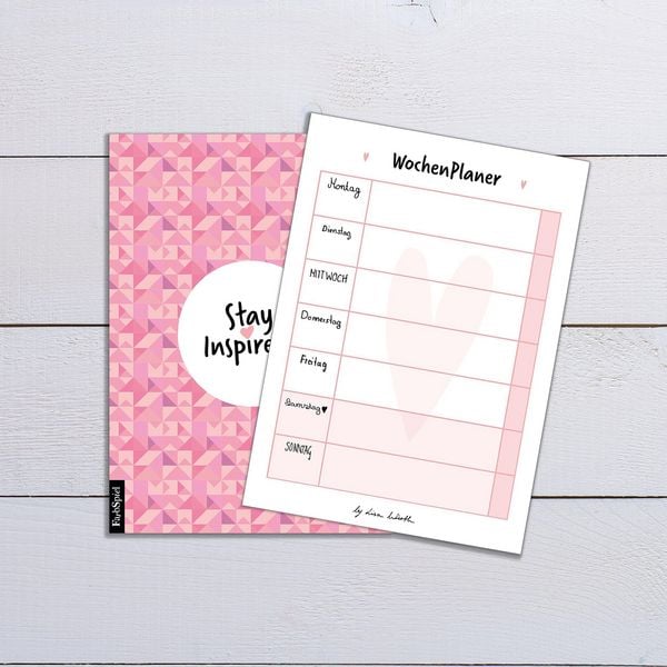 Produktbild: 6 Bl&ouml;cke inkl. Wochenplaner, Einkaufsliste, To Do Block/Liste, Notizblock, Kalender Notizblock, R&uuml;ckruf Notiz, 50 Seiten pro Block, DIN A6, Hochwertige Papierqualit&auml;t.