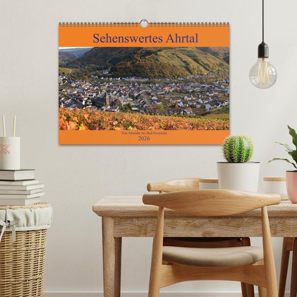 Produktbild: Sehenswertes Ahrtal - Von Altenahr bis Bad Neuenahr (Wandkalender 2026 DIN A3 quer), CALVENDO Monatskalender
