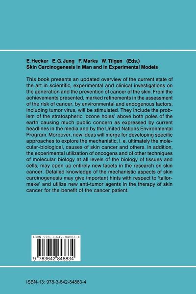 Produktbild: Skin Carcinogenesis in Man and in Experimental Models
