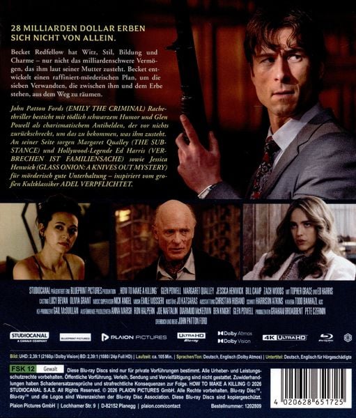 Produktbild: How to Make a Killing - Todsicheres Erbe (4K-UHD+Blu-ray)