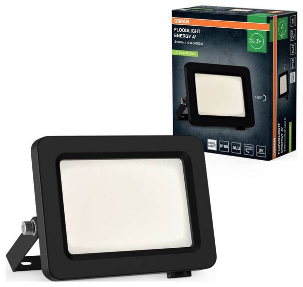 Produktbild: OSRAM HOMELIGHTING Floodlight EA 10W 840 Dark Grey​ 4099854429491 Au&szlig;enstrahler