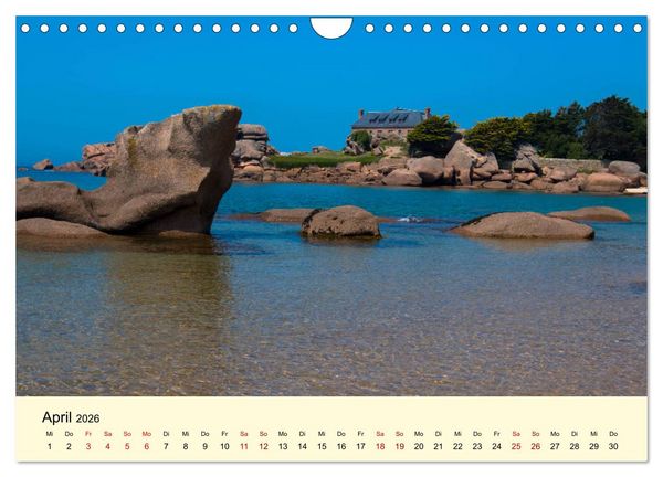 Produktbild: Einzigartige C&ocirc;te Granit Rose (Wandkalender 2026 DIN A4 quer), CALVENDO Monatskalender