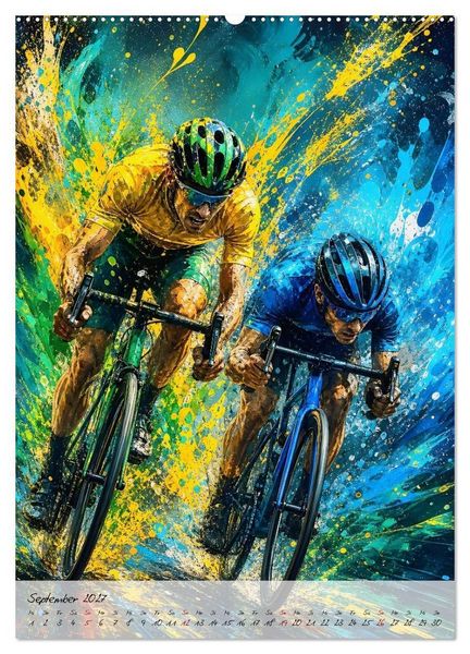 Produktbild: Herzschlag 180 - Wenn Rennradsport zur Kunst wird (hochwertiger Premium Wandkalender 2027 DIN A2 hoch), Kunstdruck in Hochglanz