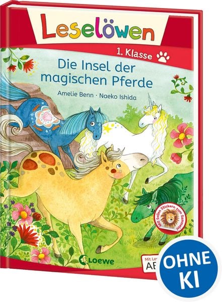 Produktbild: Lesel&ouml;wen 1. Klasse - Die Insel der magischen Pferde