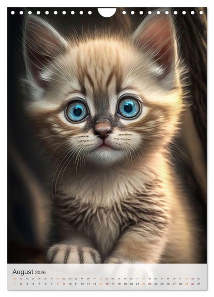 Produktbild: S&uuml;&szlig;e Katzenkinder (Wandkalender 2026 DIN A4 hoch), CALVENDO Monatskalender