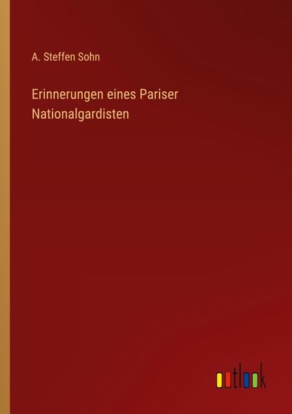 Produktbild: Erinnerungen eines Pariser Nationalgardisten