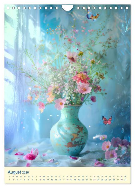 Produktbild: Blumen in zauberhaftem Licht (Wandkalender 2026 DIN A4 hoch), CALVENDO Monatskalender