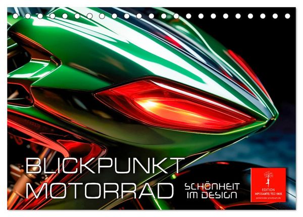 Blickpunkt Motorrad Schönheit im Design (Tischkalender 2025 DIN A5 quer), CALVENDO Monatskalender