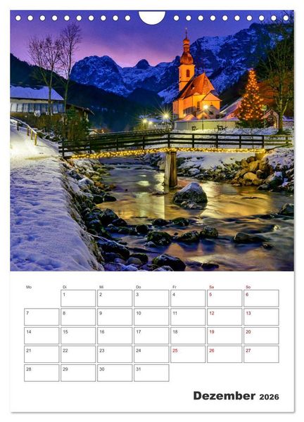 Produktbild: Oberbayerische Alpen (Wandkalender 2026 DIN A4 hoch), CALVENDO Monatskalender