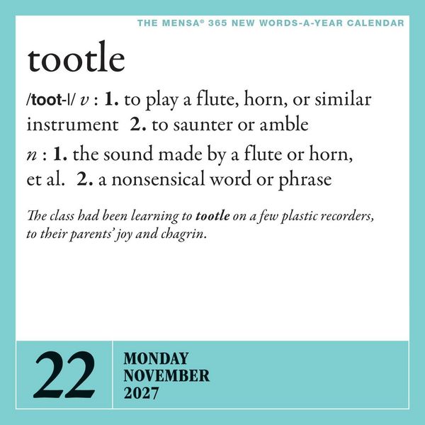 Produktbild: Mensa&reg; 365 New Words-a-Year Page-A-Day&reg; Calendar 2027