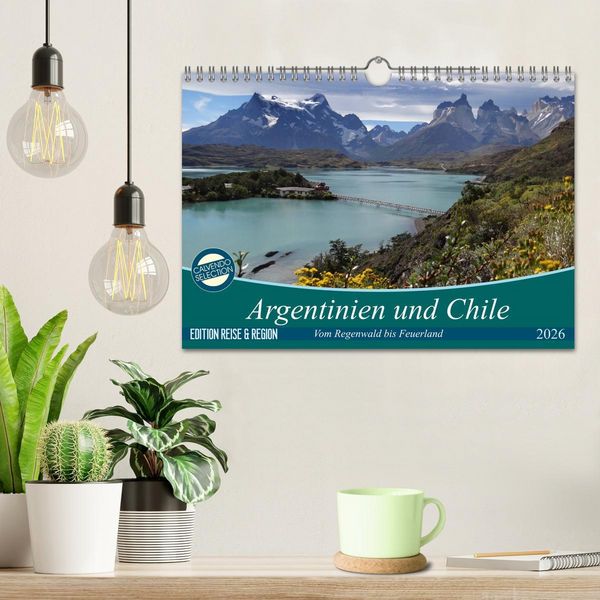 Produktbild: Argentinien und Chile - vom Regenwald bis Feuerland (Wandkalender 2026 DIN A4 quer), CALVENDO Monatskalender