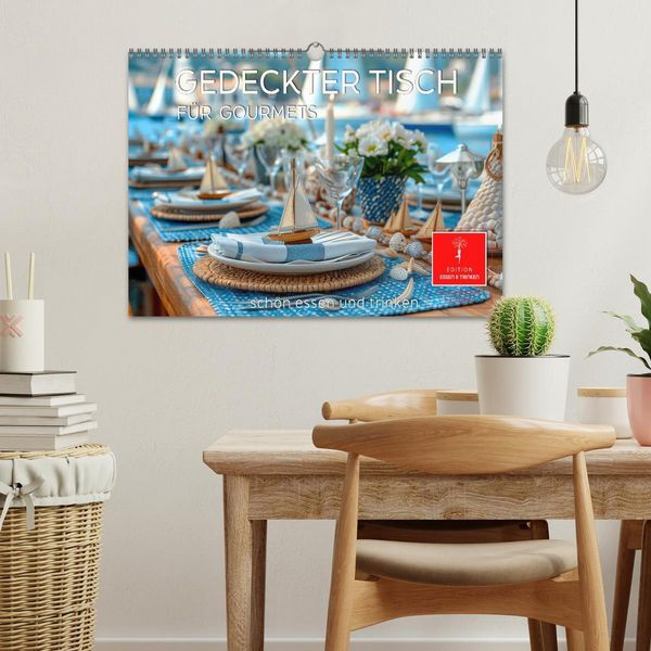 Produktbild: Gedeckter Tisch f&uuml;r Gourmets (Wandkalender 2026 DIN A3 quer), CALVENDO Monatskalender