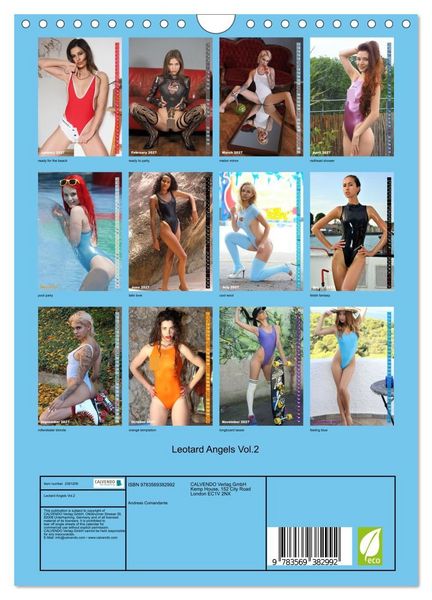 Produktbild: Leotard Angels Vol.2 (Wall Calendar 2027 DIN A4 portrait), CALVENDO 12 Month Wall Calendar