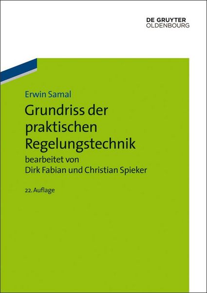 Produktbild: Grundriss der praktischen Regelungstechnik