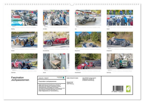 Produktbild: Faszination Jochpassrennen (hochwertiger Premium Wandkalender 2026 DIN A2 quer), Kunstdruck in Hochglanz