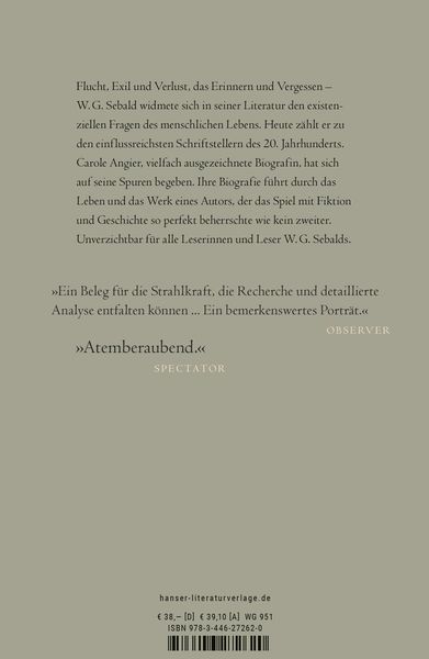 Produktbild: W.G. Sebald