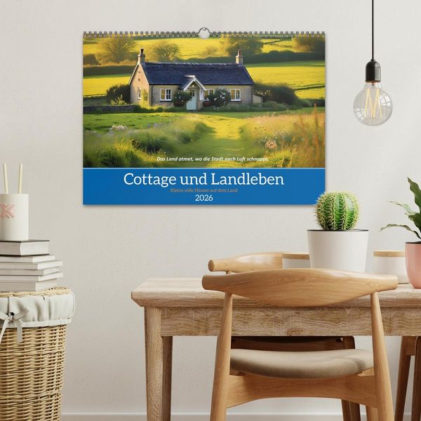 Produktbild: Cottage und Landleben (Wandkalender 2026 DIN A3 quer), CALVENDO Monatskalender